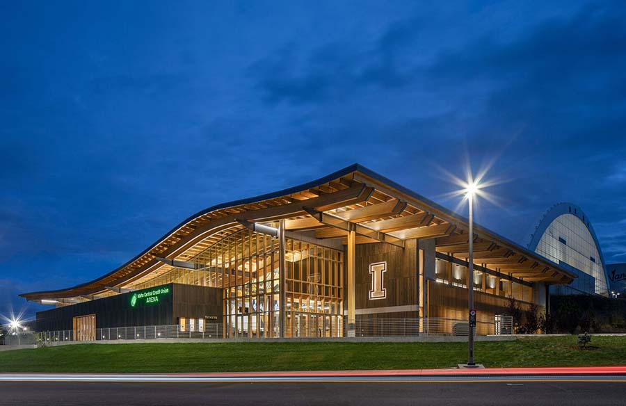 Embracing the Palouse Landscape University of Idaho Central Credit Union Arena