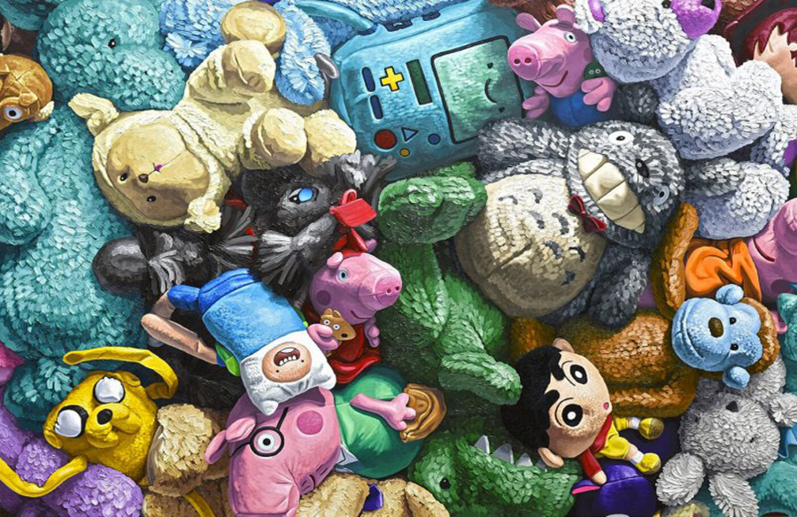 Exploring Brent Estabrook’s Art: Stuffed Animal Piles